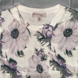 Philosophy Sweater Medium Floral Short Sleeved Republic Clothing Pastels Dainty